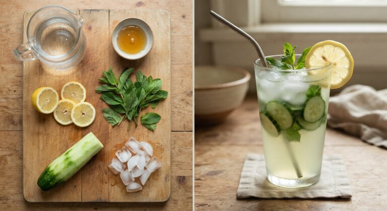 Mėtų ir agurkų limonadas